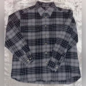 Eddie Bauer Long Sleeve Wool Flannel Button Down